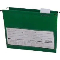 Eichner hangmappen, voor formaten tot A4, pvc, 10 stuks, groen