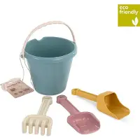 Miniland Outdoor Eco - Zandspeelset Junior - Emmer, Schop, Hark En Schepje - Roze - 18 Maanden