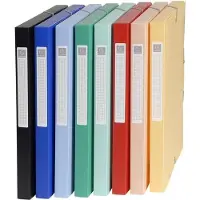 Exacompta 8x Klasseerdoos PP 7/10de Rug 25mm - A4 - Geassorteerd - 5960E
