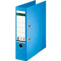 Leitz ordner 1007/1008, A4, rugbreedte 80 mm, 10 stuks, lichtblauw