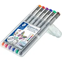 Staedtler Feutres extra-fins à encre colorée infalsifiable Multicolore
