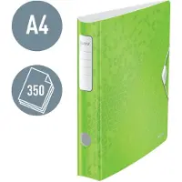 Leitz ordner Active WOW, A4, rugbreedte 65 mm, 5 stuks, groen