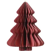 Décoris Papieren kerstboom Bordeaux kersthanger H20cm