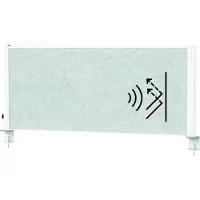 MAUL bureauverdeler MAULconnecto Uplight, L 1200 x H 500 mm, LED-verlichting, wit