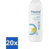 Neutral 20 x - Babyshampoo - Gevoelige huid - Parfumvrij - Zonder Kleurstoffen - 250 ml - Voordeelverpakking - 20 stuks