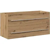 vidaXL Badkamer wastafelkast Artisan Oak 100x38,5x48 cm Engineered Wood