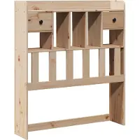 vidaXL Hoofdbord met opbergruimte 75 cm massief grenenhout