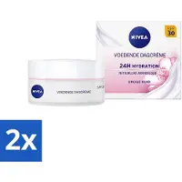 Nivea 2 x - Essentials Dagcrème - Voedende Gezichtscrème - SPF 30 - Met Amandelolie & Sheaboter - Droge huid - 50 ml - Dagcrème - Voeden Dagcrème - Droge Huid - SPF 30 - Amandelolie