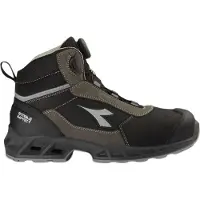 Diadora Werkschoen ST Imp Lea Q Mid 180611 S3S C2680 | Black Shadow C2680 | Maat 46 - 8053607825110
