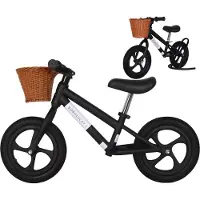 Born Lucky houten loopfiets - zwart unisex