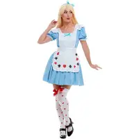 Vegaoo Sprookjesachtig Alice kostuum voor dames - Verkleedkleding - Medium