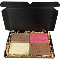 La Maison du Savon de Marseille Zeep brievenbuscadeau: Karamel, Kers, Pop-Corn, Chocolade - kinderen - zeep cadeau - savon de marseille