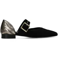 Manfield Zwarte suède loafers | Maat 40
