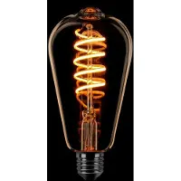 Expo ETH Led Zigbee Spiraal Edison ST64 E27 6W CCT 2700k-2200k Goud 490L
