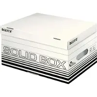 Leitz Opbergdoos 6117-00-01 26.5 cm x 19.5 cm x 37 cm Karton (dun) Wit, Zwart 10 stuk(s)