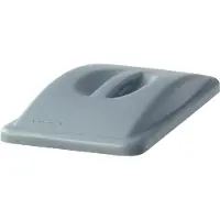 Rubbermaid Deksel met gesloten greep, voor Slim Jim afvalcontainer, grijs