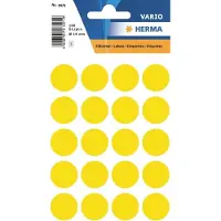 Herma Huismerk Herma 1871 Etiket Rond 19mm Geel - 1000 Etiketten