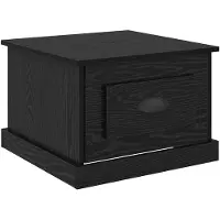 vidaXL Salontafel, zwart, eikenlook, 50 x 50 x 35 cm, houtvezel