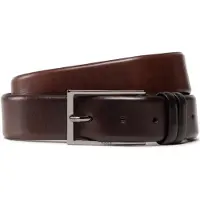 BOSS Riem 'Carmello' donkerbruin / zilver