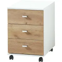 Germania Altino mobiele sokkel houtmateriaal wit/bruin