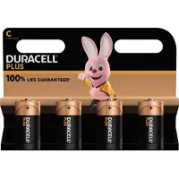 Duracell Plus C batterijen 4 stuks