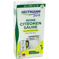 Heitmann pure Ontkalker- Citroenzuur Ontkalker, Natuurvriendelijke Kalkreiniger voor een Hygiënische Reiniging - poeder, 1x 350 g