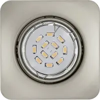 Eglo Inbouw spot Peneto Square 8,7cm nikkel mat