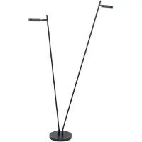 Highlight Design vloerlamp Round Move zwart 2-lichts