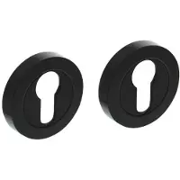 Intersteel Rond rozet Tira cilindergat zwart