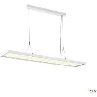 SLV Hanglamp WORKLIGHT / Lamp voor de woonkamer, binnenverlichting, hanglamp voor de eetkamer, LED, plafondlamp / 4000K, 57W, 5000lm, wit, dimbaar