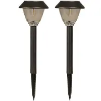 Luxform Tuinlamp Solar Kodiak Black 5 Lumen (Set van 2)