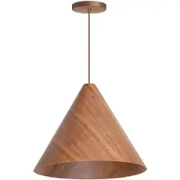 Eth Houten hanglamp Robin walnoot Ø 45cm