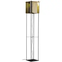 Eth Vloerlamp Cube 160cm 1 x E27 zwart + goud of zilver