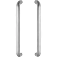Intersteel Deurgrepen per paar U-vorm 455x80x30 HoH 425 rvs geborsteld
