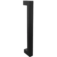 Intersteel Deurgreep Vierkant per stuk 325x60x25mm - mat zwart