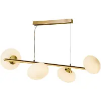 Searchlight Gouden hanglamp Pebble 4-lichts