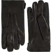 Laimbock Handschoenen Edinburgh Zwart leer fleece