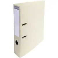 Exacompta Prem Touch Breed Ordner A4 70 mm Crème 2 Ringen 53750E Kunststof Staand 10 Stuks