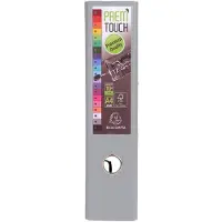 Exacompta Prem Touch Ordner A4 80 mm Donkergrijs 2 ringen 53354E Karton, PP (Polypropeen) Staand 10 Stuks