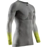 X-Bionic Invent Fx T-shirt lange mouwen Grijs/Geel || Maat: L
