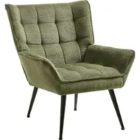 Beliani BELLINGMO - Fauteuil - Groen - Polyester