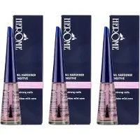 Herome 3-Pack Nagelverharder en Base Coat - Nail Hardener Sensitive - met Keratine verbetert de Conditie van de Nagels - TFS Hars- en Tolueenvrij - 3*10ml