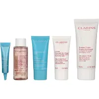Clarins Head - To -Toe Moisturizing Essentials Set 217 ml - Eau Micellaire 50ml/Total Eye gel 7ml/Silky Cream 30ml/Hand And Nail Cream 30ml/Body Lotion 100m