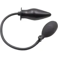 Kiotos - Opblaasbare Buttplug - Spade Anaalplug - Diameter 45 mm - Zwart