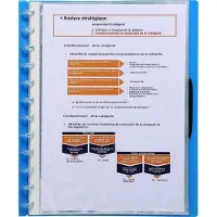 Exacompta 5x Pak van 20 navulling tassen voor showalbum met ringen - gladde PP - A4 - Kristal doorschijnend - 56270E