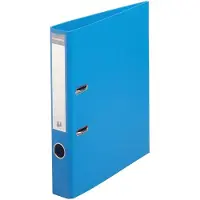 Exacompta Prem Touch Smal Ordner A4 50 mm Blauw 2 Ringen 53542E Kunststof Staand 10 Stuks