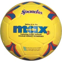 Spordas Max Pro Rubberen Voetbal Geel/oranje/blauw 5