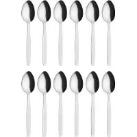 HorecaTraders Dessertlepeltjes RVS 17,5cm | 12 stuks