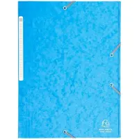 Exacompta 3-flap mappen 17112H Turquoise Geplastificeerd karton 24 x 32 cm 25 Stuks