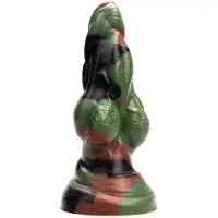 Kiotos Revolt - Dildo Fantasie - Green Army - Nr. 09 - Medium - 22 x 8 cm
